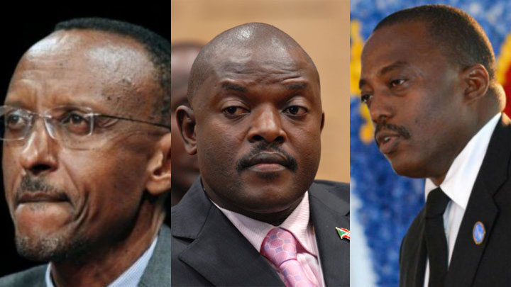 Mandats pressenties, RDC, Rwanda, Burundi