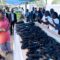 Denise Nyakeru Tshisekedi a clôturé le mois de la femme avec les Épouses des militaires , policiers et les femmes vendeuses de Kinkole à N’sele